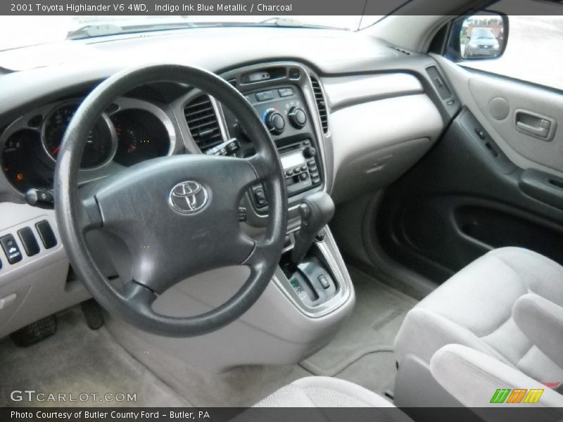 Indigo Ink Blue Metallic / Charcoal 2001 Toyota Highlander V6 4WD