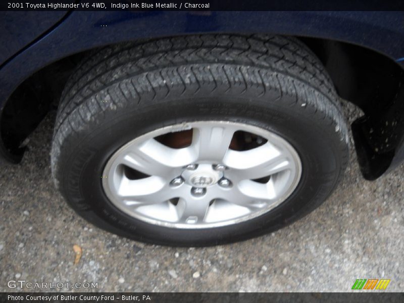 Indigo Ink Blue Metallic / Charcoal 2001 Toyota Highlander V6 4WD