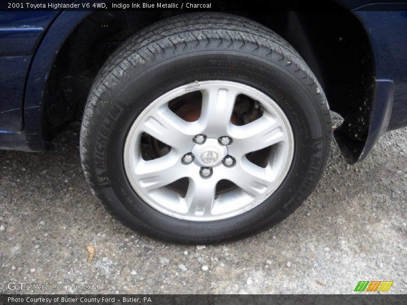 Indigo Ink Blue Metallic / Charcoal 2001 Toyota Highlander V6 4WD
