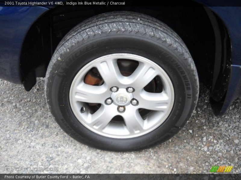 Indigo Ink Blue Metallic / Charcoal 2001 Toyota Highlander V6 4WD
