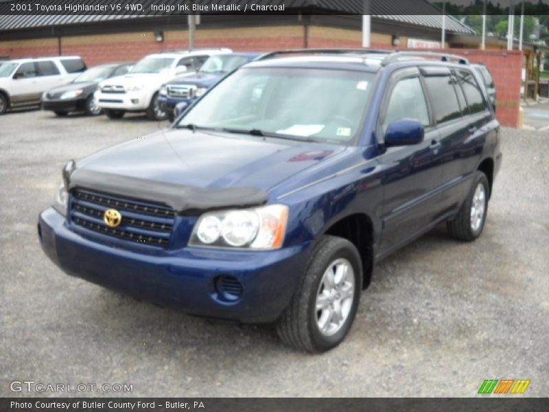 Indigo Ink Blue Metallic / Charcoal 2001 Toyota Highlander V6 4WD