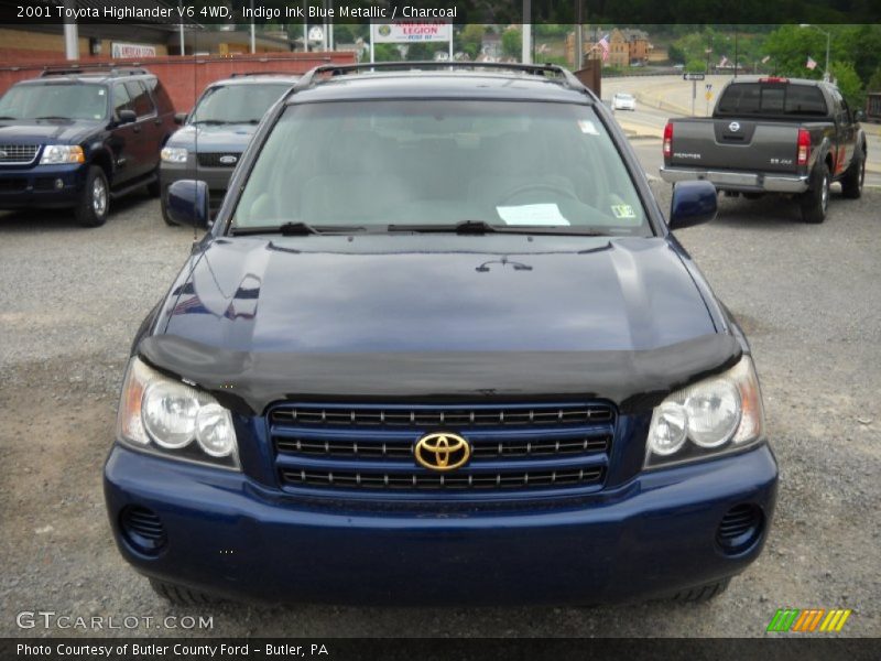 Indigo Ink Blue Metallic / Charcoal 2001 Toyota Highlander V6 4WD