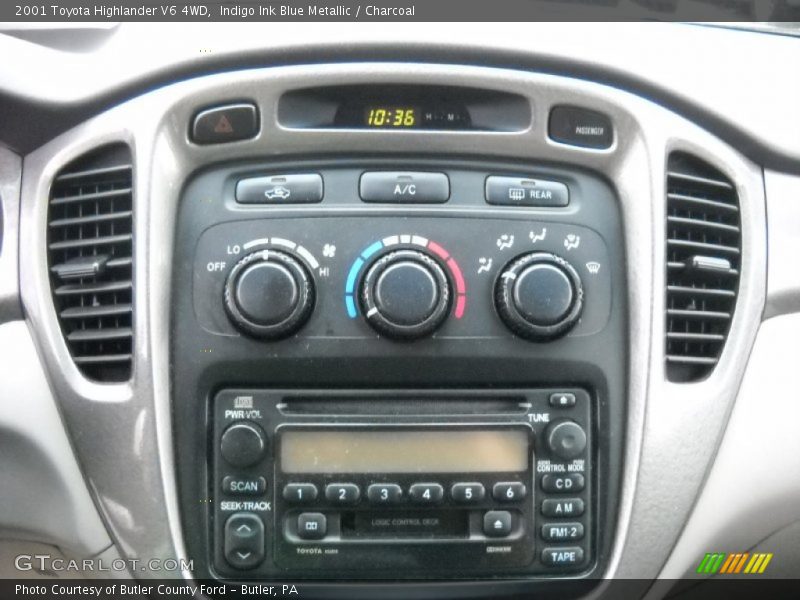 Indigo Ink Blue Metallic / Charcoal 2001 Toyota Highlander V6 4WD