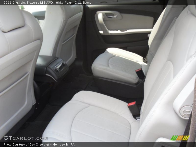 White / Light Gray/Ebony 2011 Chevrolet Traverse LTZ AWD