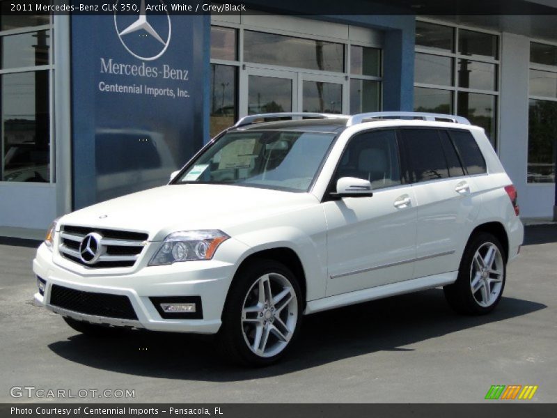 Arctic White / Grey/Black 2011 Mercedes-Benz GLK 350