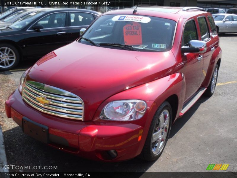 Crystal Red Metallic Tintcoat / Gray 2011 Chevrolet HHR LT