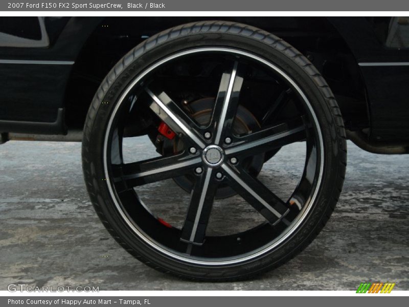 Custom Wheels of 2007 F150 FX2 Sport SuperCrew