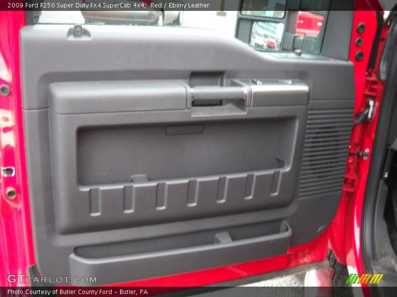 Red / Ebony Leather 2009 Ford F250 Super Duty FX4 SuperCab 4x4