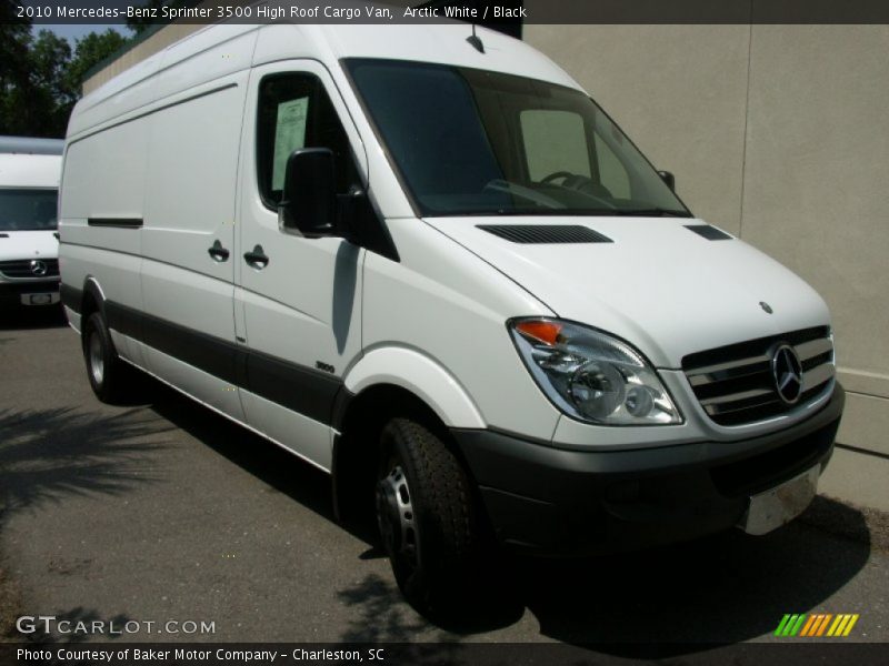 Arctic White / Black 2010 Mercedes-Benz Sprinter 3500 High Roof Cargo Van