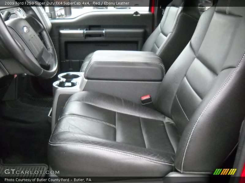 Red / Ebony Leather 2009 Ford F250 Super Duty FX4 SuperCab 4x4