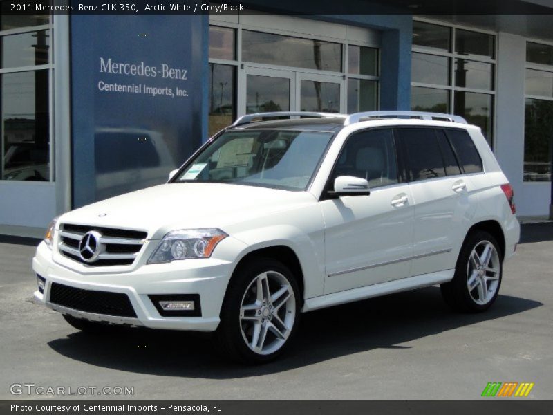 Arctic White / Grey/Black 2011 Mercedes-Benz GLK 350
