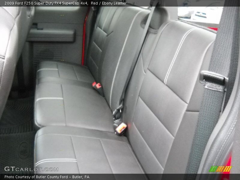 Red / Ebony Leather 2009 Ford F250 Super Duty FX4 SuperCab 4x4