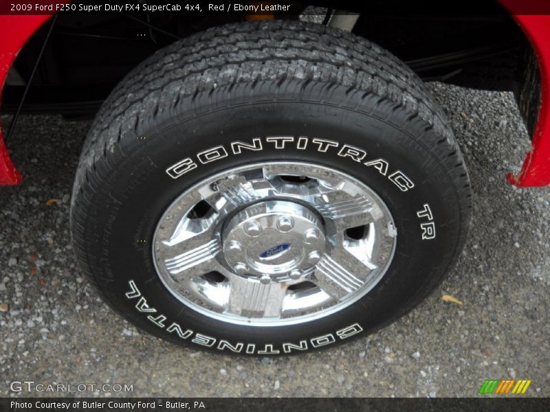 Red / Ebony Leather 2009 Ford F250 Super Duty FX4 SuperCab 4x4