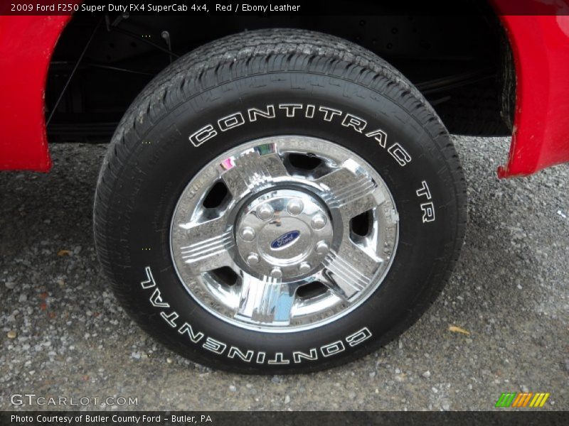 Red / Ebony Leather 2009 Ford F250 Super Duty FX4 SuperCab 4x4
