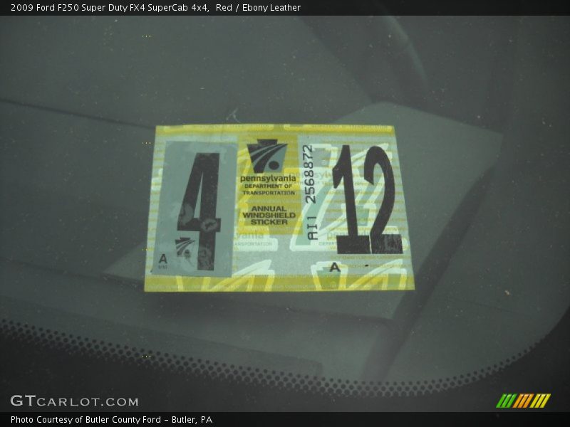 Red / Ebony Leather 2009 Ford F250 Super Duty FX4 SuperCab 4x4