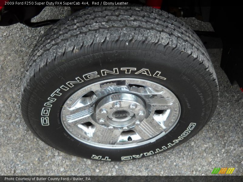 Red / Ebony Leather 2009 Ford F250 Super Duty FX4 SuperCab 4x4