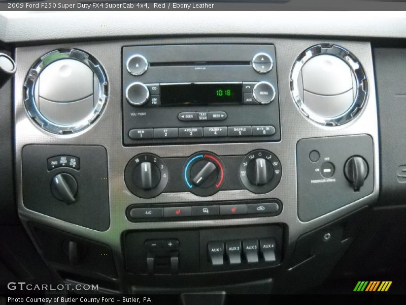 Red / Ebony Leather 2009 Ford F250 Super Duty FX4 SuperCab 4x4