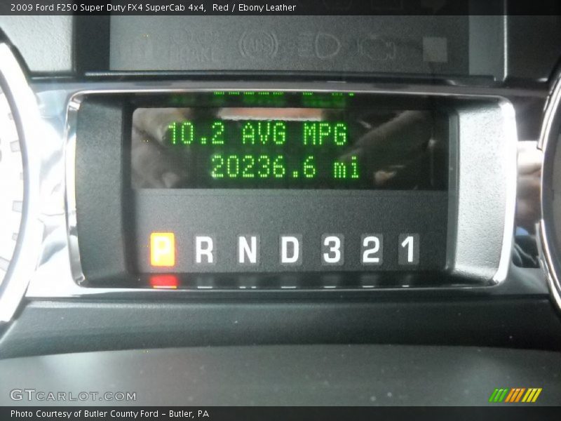 Red / Ebony Leather 2009 Ford F250 Super Duty FX4 SuperCab 4x4