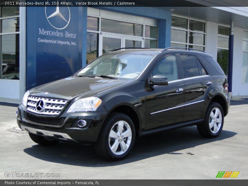 Verde Brook Metallic / Cashmere 2011 Mercedes-Benz ML 350 4Matic