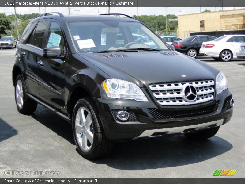 Verde Brook Metallic / Cashmere 2011 Mercedes-Benz ML 350 4Matic