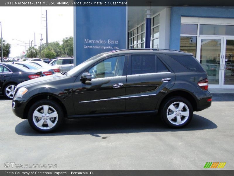 Verde Brook Metallic / Cashmere 2011 Mercedes-Benz ML 350 4Matic