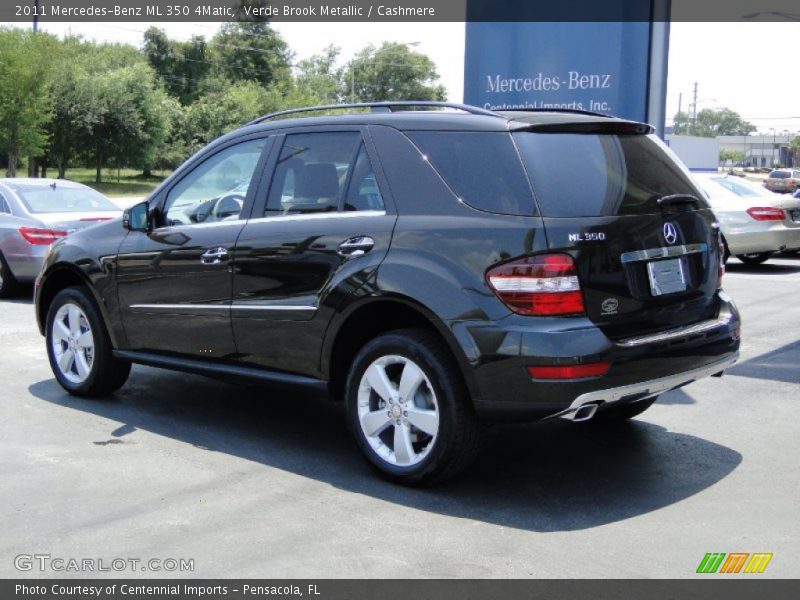 Verde Brook Metallic / Cashmere 2011 Mercedes-Benz ML 350 4Matic