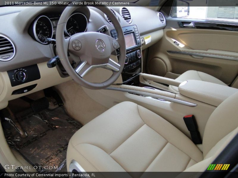 Verde Brook Metallic / Cashmere 2011 Mercedes-Benz ML 350 4Matic