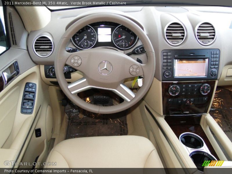Verde Brook Metallic / Cashmere 2011 Mercedes-Benz ML 350 4Matic