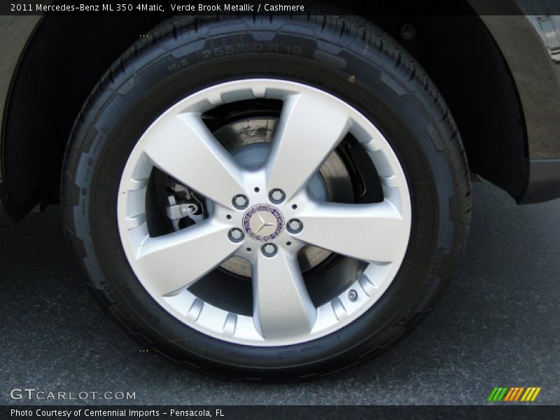 Verde Brook Metallic / Cashmere 2011 Mercedes-Benz ML 350 4Matic
