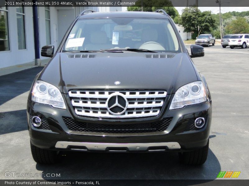 Verde Brook Metallic / Cashmere 2011 Mercedes-Benz ML 350 4Matic