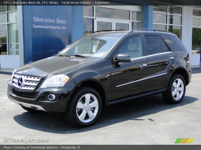 Verde Brook Metallic / Cashmere 2011 Mercedes-Benz ML 350 4Matic