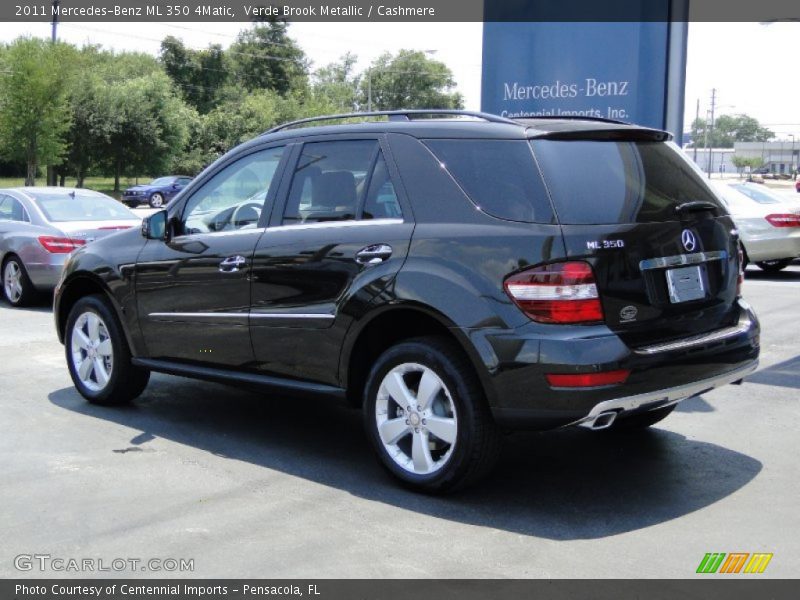 Verde Brook Metallic / Cashmere 2011 Mercedes-Benz ML 350 4Matic