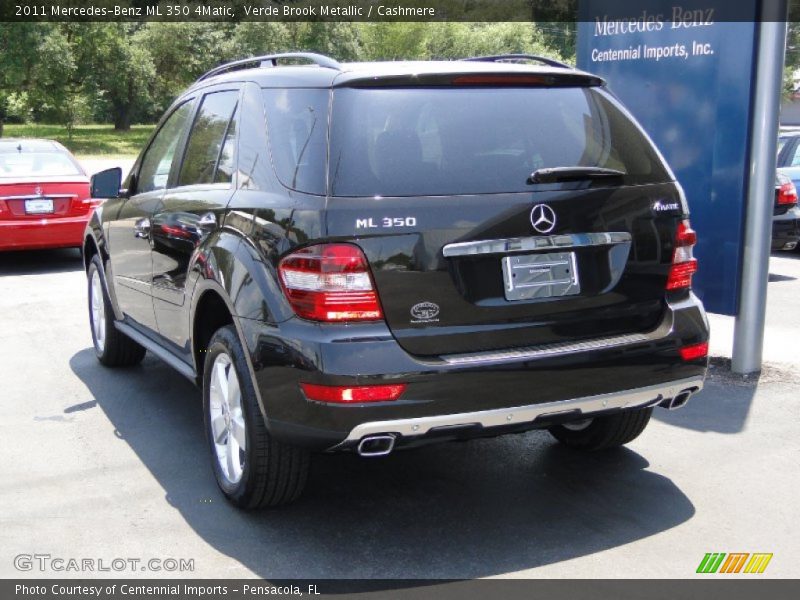Verde Brook Metallic / Cashmere 2011 Mercedes-Benz ML 350 4Matic
