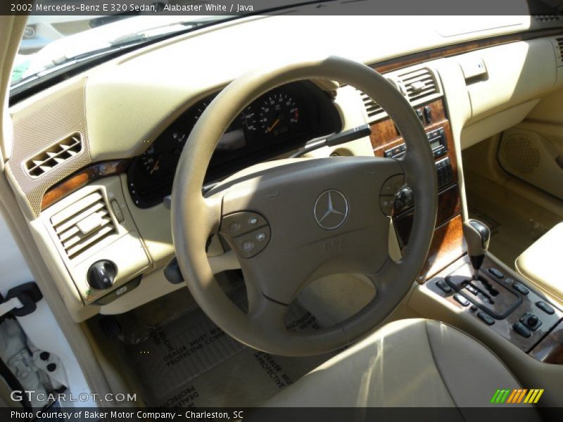 Alabaster White / Java 2002 Mercedes-Benz E 320 Sedan