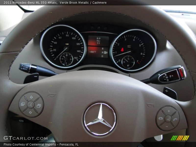 Verde Brook Metallic / Cashmere 2011 Mercedes-Benz ML 350 4Matic