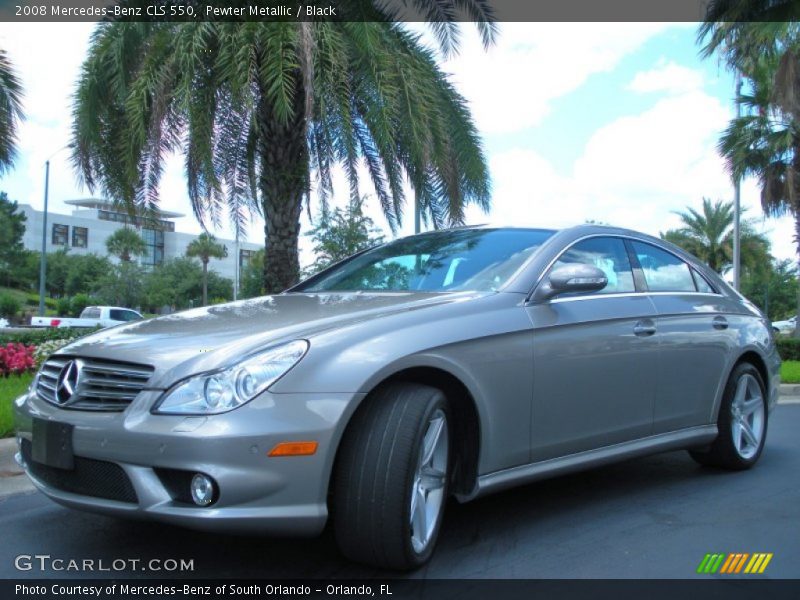 Pewter Metallic / Black 2008 Mercedes-Benz CLS 550