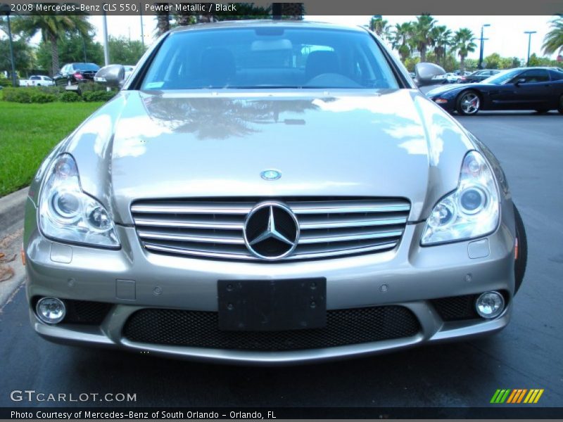 Pewter Metallic / Black 2008 Mercedes-Benz CLS 550