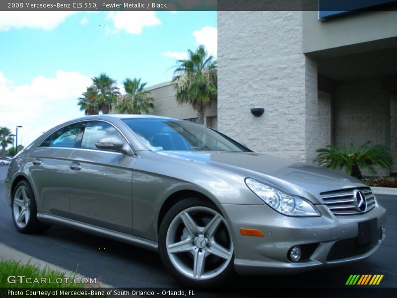 Pewter Metallic / Black 2008 Mercedes-Benz CLS 550