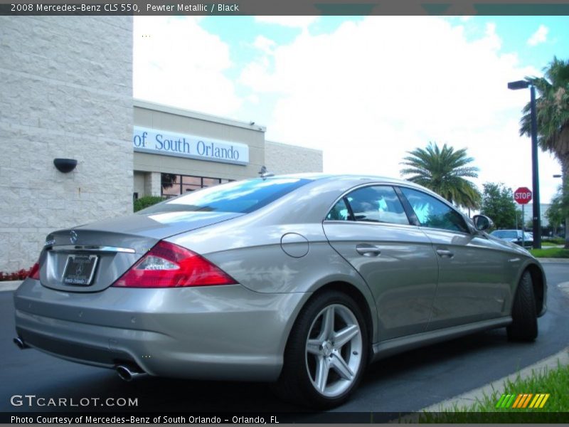 Pewter Metallic / Black 2008 Mercedes-Benz CLS 550