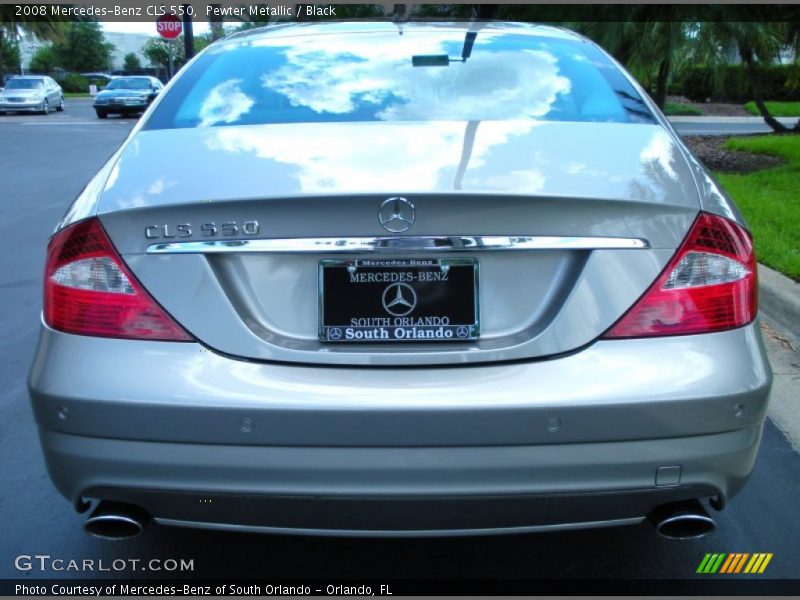 Pewter Metallic / Black 2008 Mercedes-Benz CLS 550