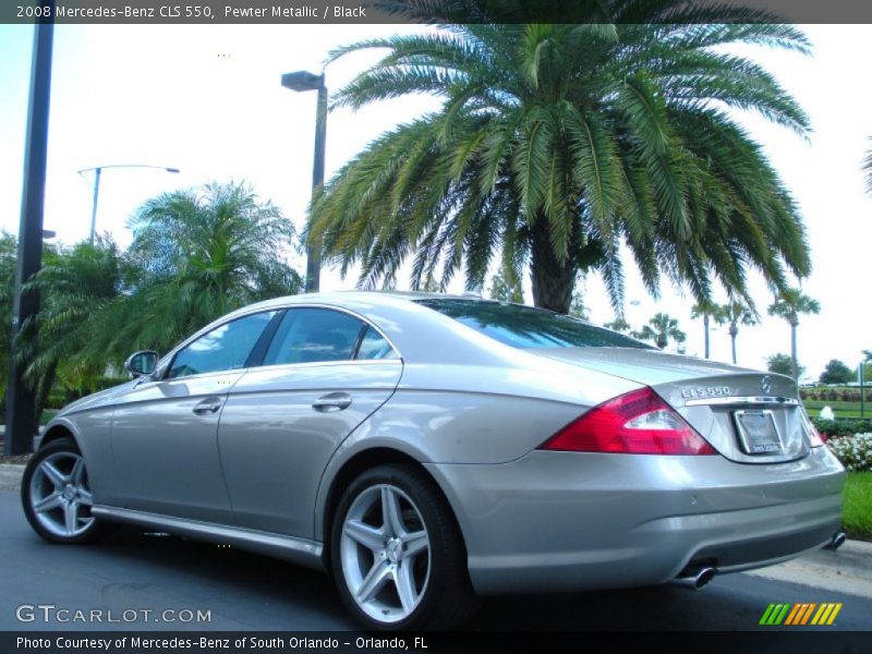 Pewter Metallic / Black 2008 Mercedes-Benz CLS 550