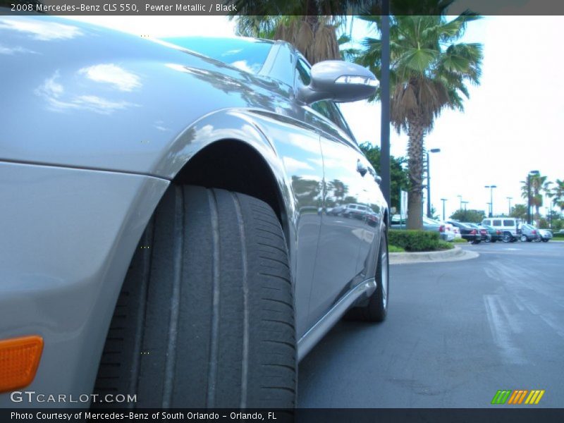 Pewter Metallic / Black 2008 Mercedes-Benz CLS 550