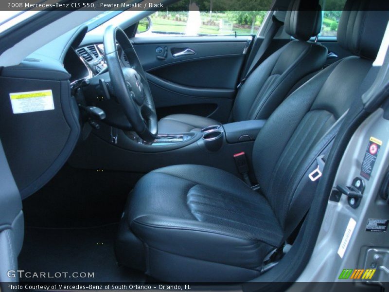 Pewter Metallic / Black 2008 Mercedes-Benz CLS 550