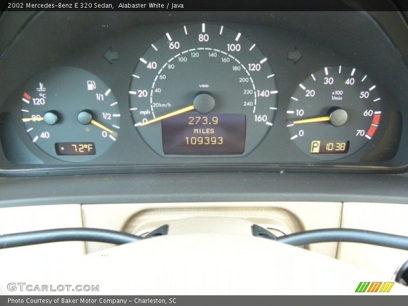 Alabaster White / Java 2002 Mercedes-Benz E 320 Sedan