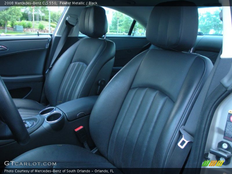 Pewter Metallic / Black 2008 Mercedes-Benz CLS 550