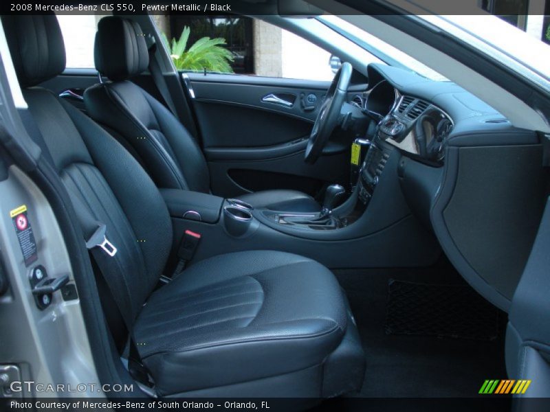 Pewter Metallic / Black 2008 Mercedes-Benz CLS 550