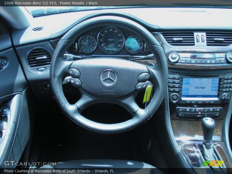 Pewter Metallic / Black 2008 Mercedes-Benz CLS 550