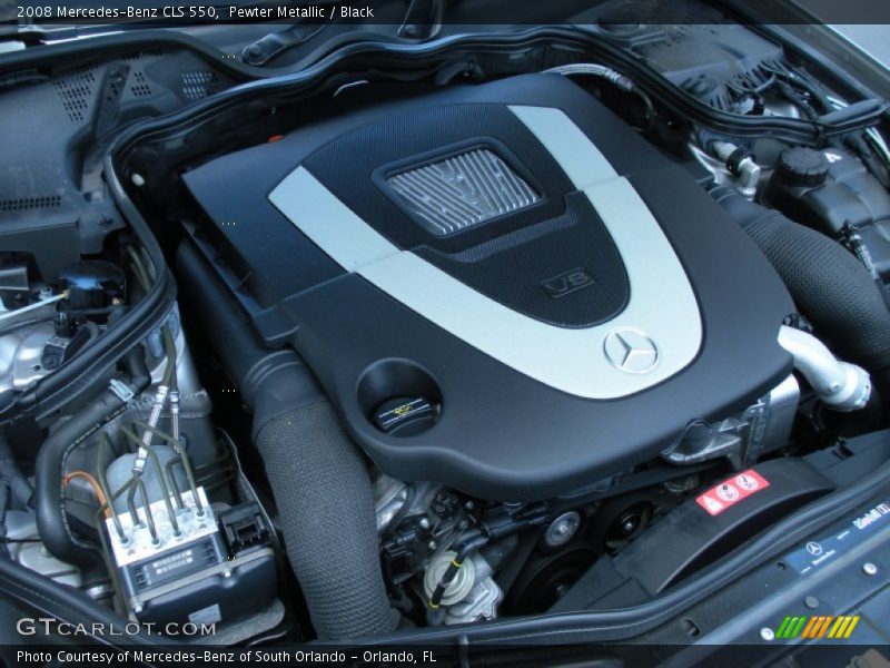 Pewter Metallic / Black 2008 Mercedes-Benz CLS 550
