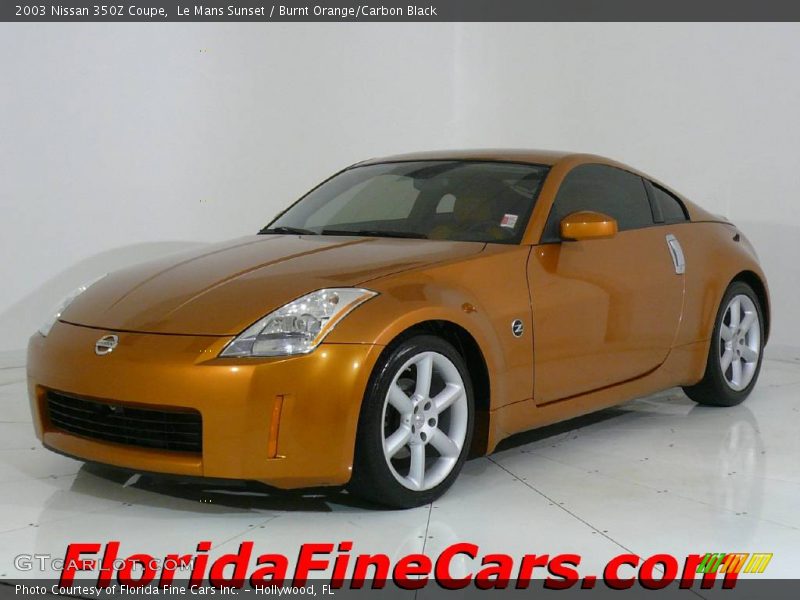 Le Mans Sunset / Burnt Orange/Carbon Black 2003 Nissan 350Z Coupe