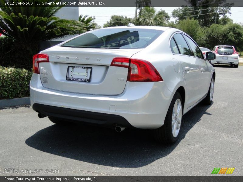 Silver Metallic / Soft Beige/Off Black 2012 Volvo S60 T5